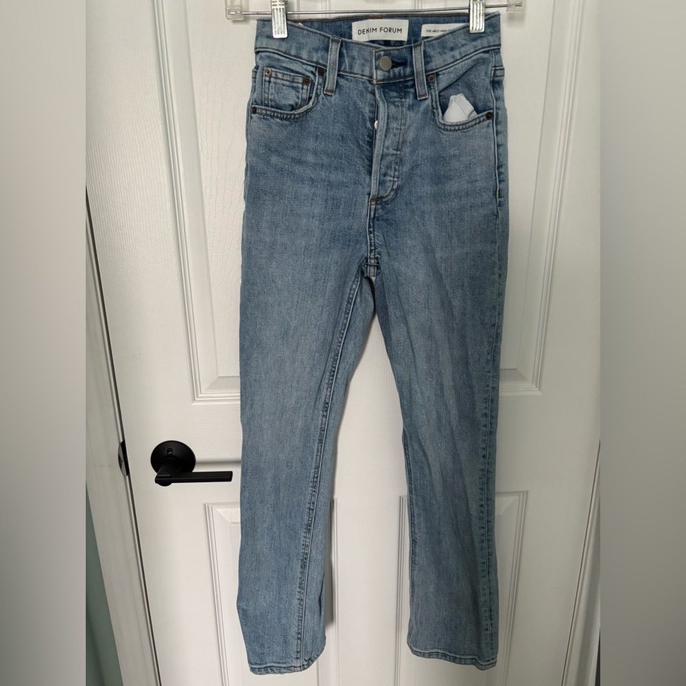 Denim Forum The Arlo High Rise Straight Size 23 28L - Picture 6 of 8